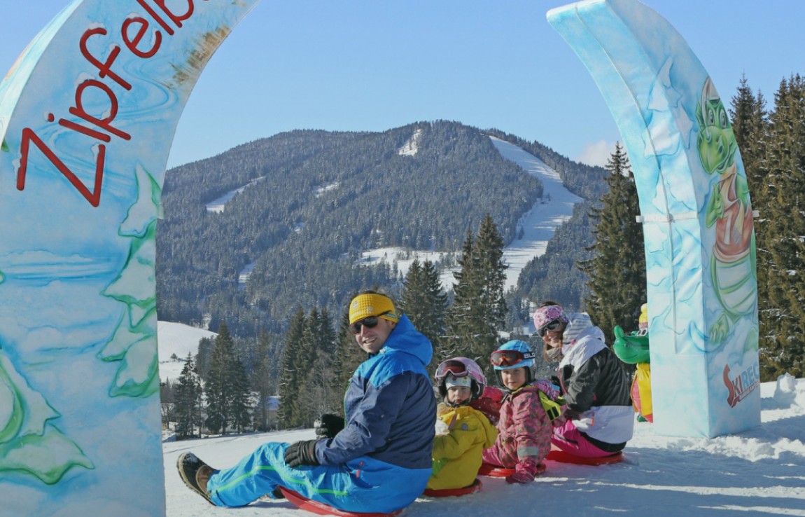 Zipfelbob am Drachenlift