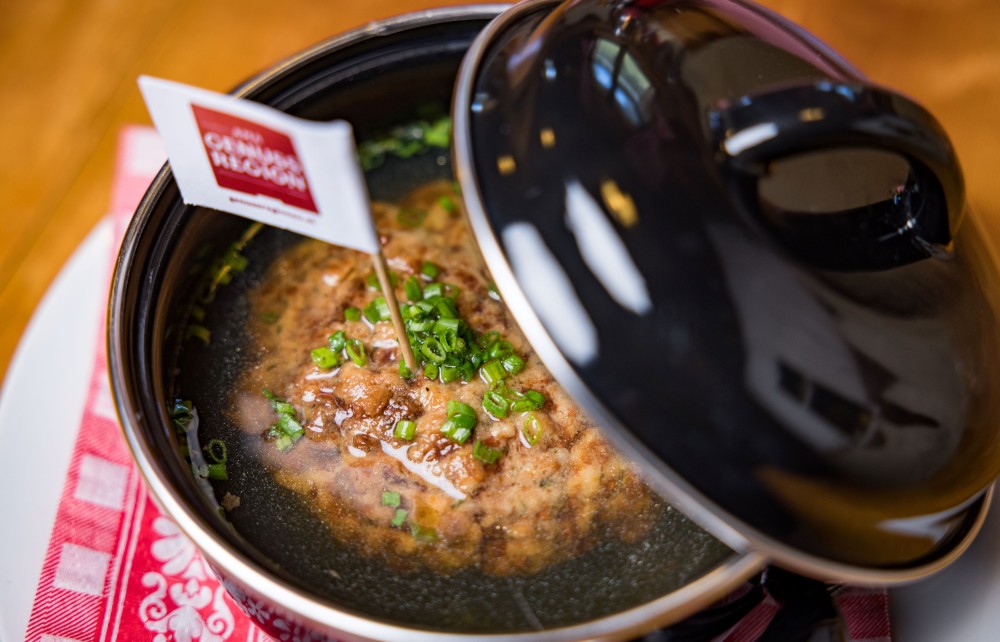 Kaspressknödelsuppe auf Rösteralm