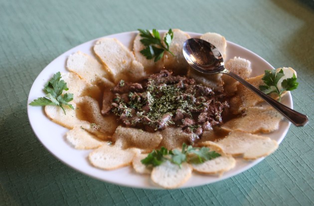 Traditionelle Gamssuppe im Waldcafé Ramsau