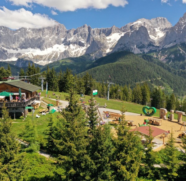 Rittisstadtl und die wunderschöne Aussicht auf die Berge