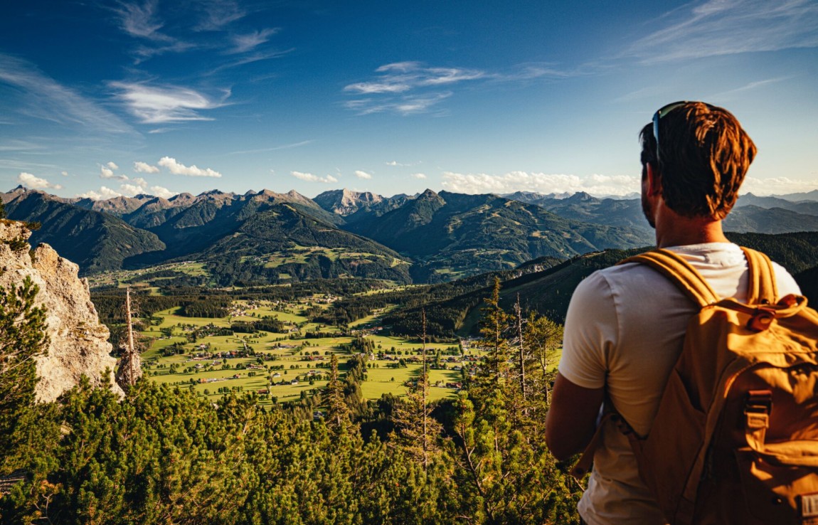 Beste Aussicht beim Wandern am Rittisberg