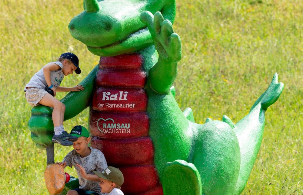 Kali der Ramsaurier - Klettern am Höhenspielplatz Rittisberg 