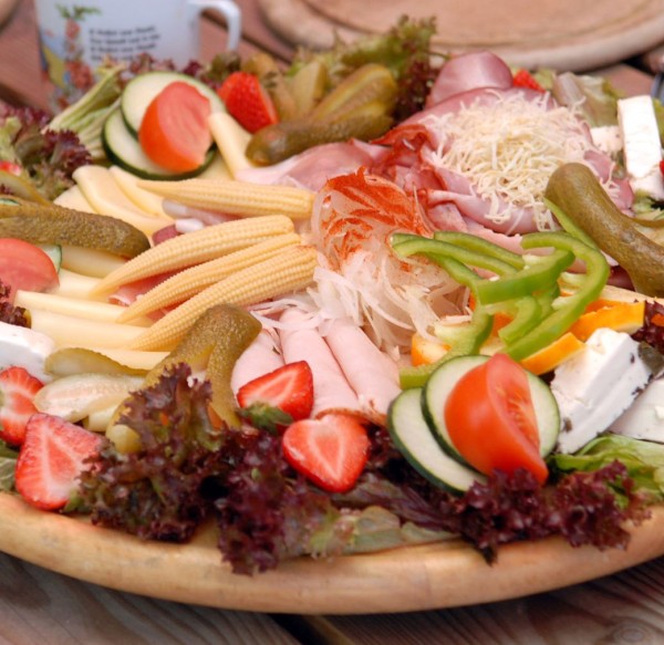 Brettl Jause auf der Sonnenalm