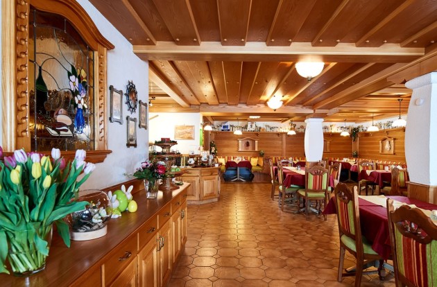 Restaurantbereich in der Pension