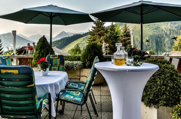 Terrasse im Hotel Residence