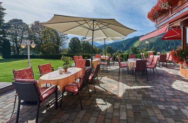 Terrasse im Landhaus in Ramsau