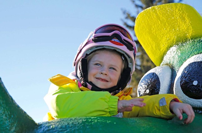 Kind im Skiurlaub