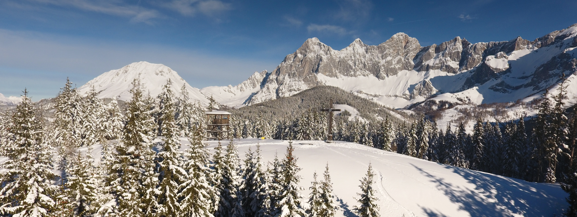 Skifahren mit Kindern in Ramsau am Dachstein, Österreich
